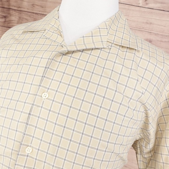 DANIEL CREMIEUX COLLECTION FINE ITALIAN FABRIC BUTTON UP SHIRT MENS L - Picture 2 of 6